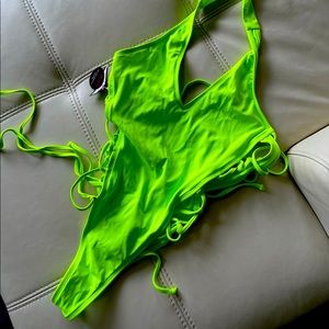 Neon bathing suit